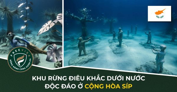 Khu rừng điêu khắc dưới nước độc đáo ở Cộng hòa Síp