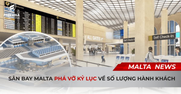 Sân bay Malta phá vỡ kỷ lục về số lượng hành khách