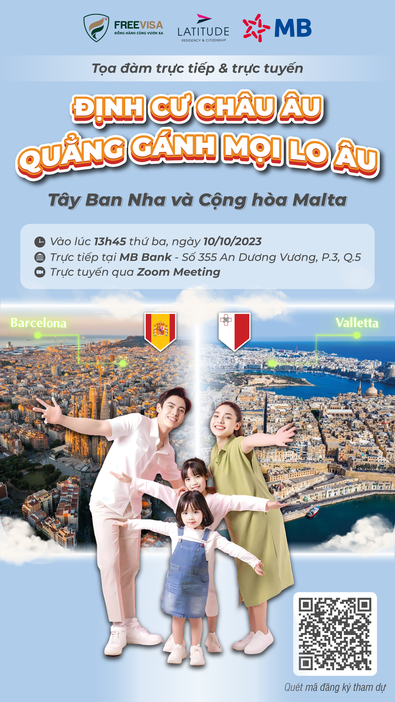 Tọa đàm Đầu tư định cư châu Âu (Tây Ban Nha và Cộng hòa Malta)