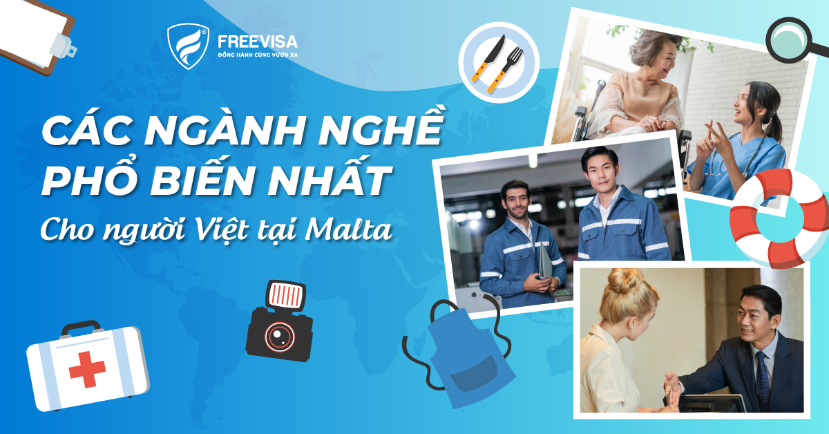 Các ngành nghề phổ biến nhất cho người Việt tại Malta?