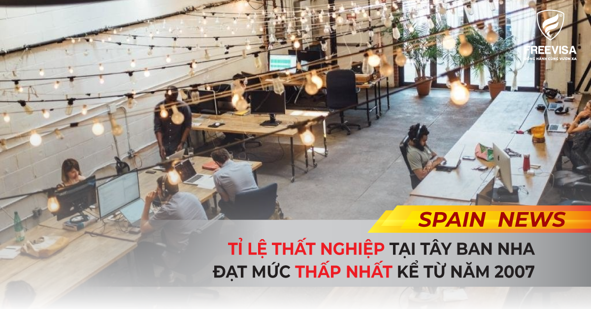 Tỉ lệ thất nghiệp tại Tây Ban Nha đạt mức thấp nhất kể từ năm 2007