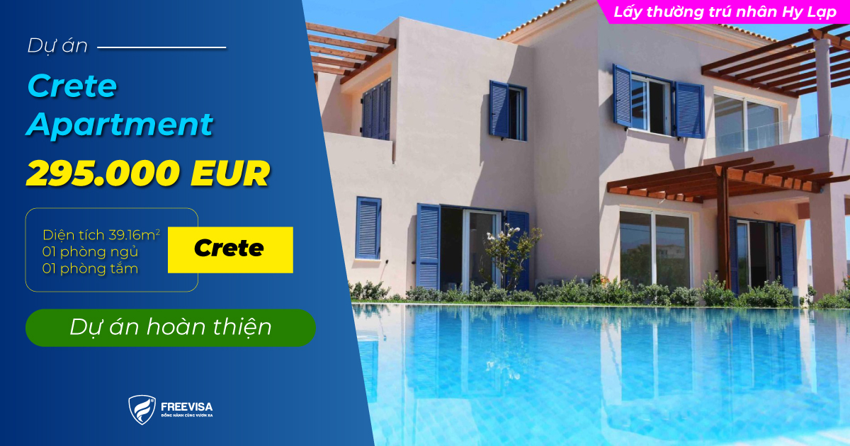 Dự án bất động sản Crete Apartment tại Hy Lạp