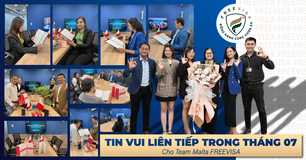 Tin vui liên tiếp trong tháng 07 này dành cho Team Malta của FREEVISA