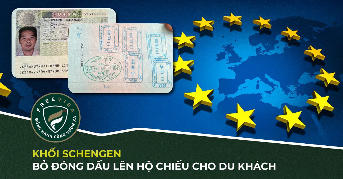 Khối Schengen bỏ đóng dấu lên hộ chiếu cho du khách