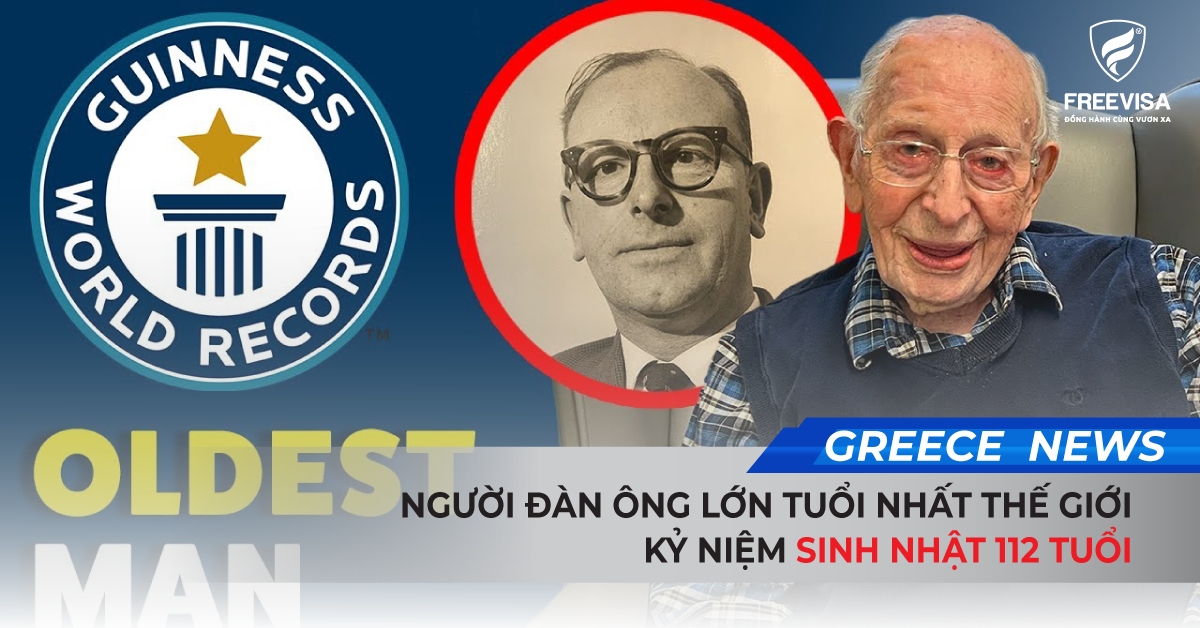 Người đàn ông lớn tuổi nhất thế giới kỷ niệm sinh nhật 112 tuổi