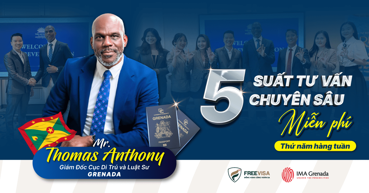05 suất tư vấn miễn phí với Cục di trú và Luật sư Grenada