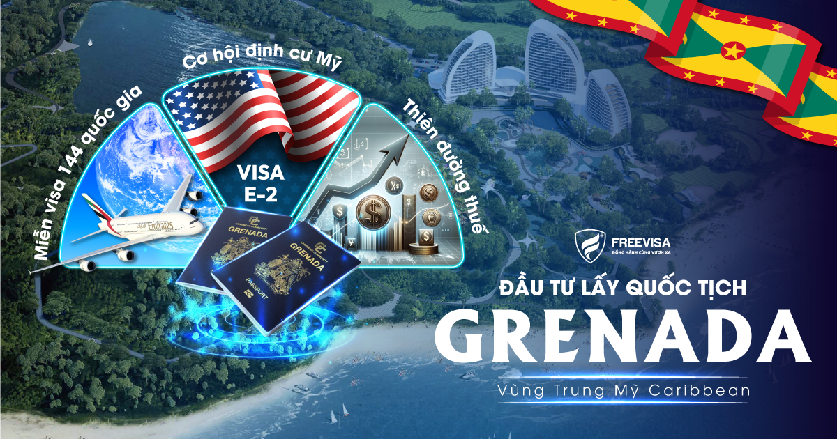 Đầu tư lấy quốc tịch hộ chiếu Grenada (Caribbean)