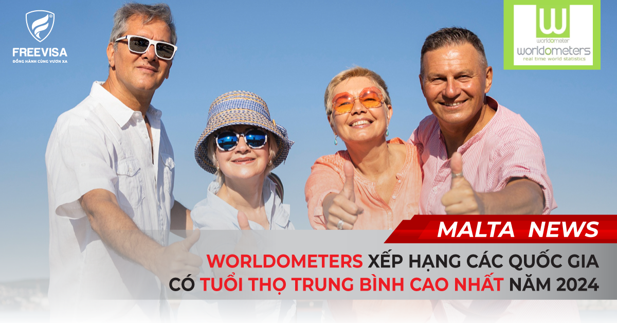 Worldometers xếp hạng các quốc gia có tuổi thọ trung bình cao nhất năm 2024