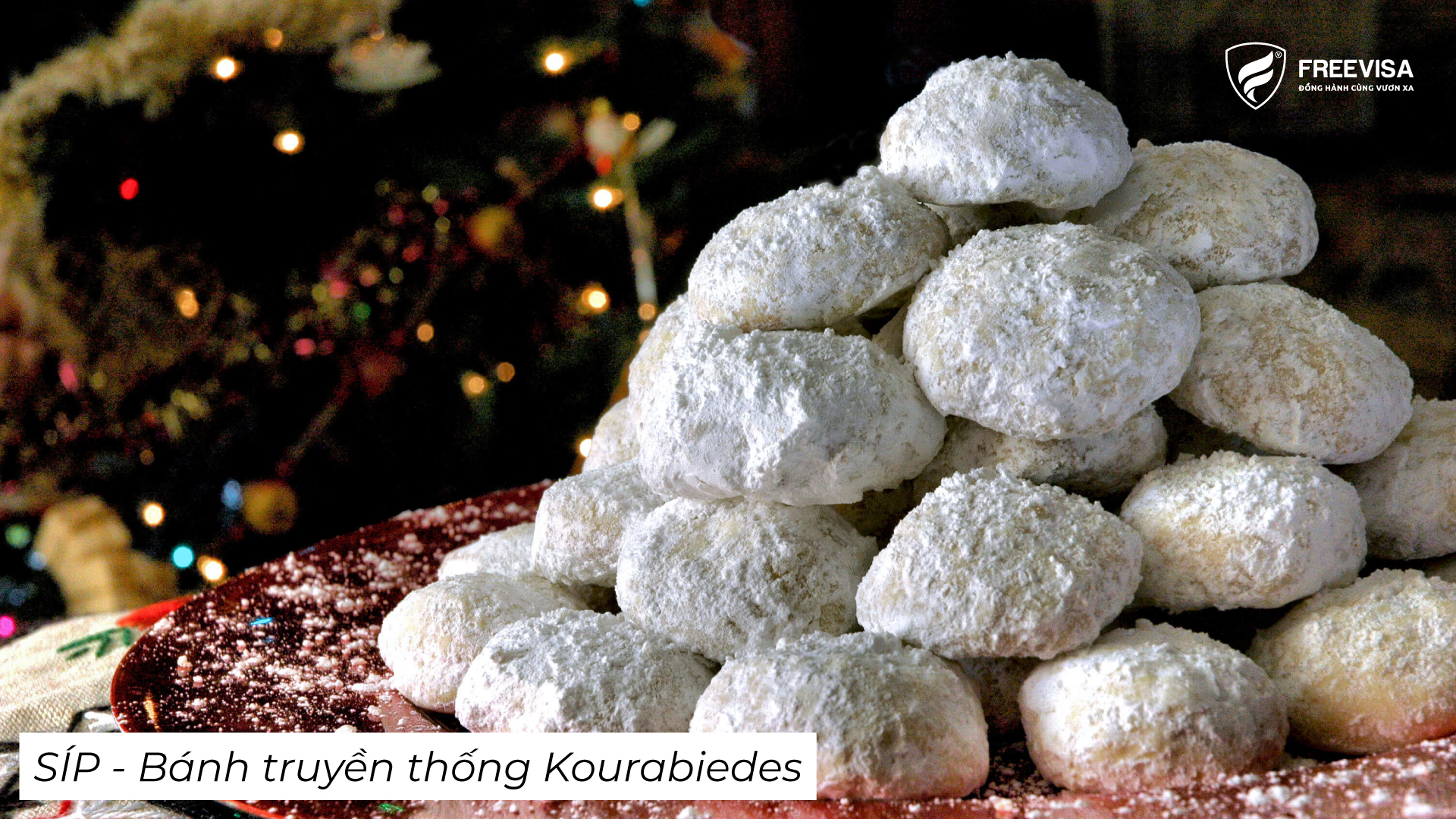 Bánh truyền thống Kourabiedes của người Síp