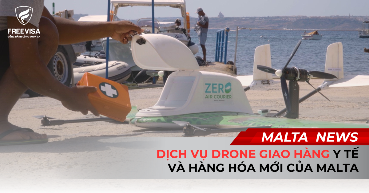 Dịch Vụ Drone Giao Hàng Y Tế Và Hàng Hóa Mới Của Malta