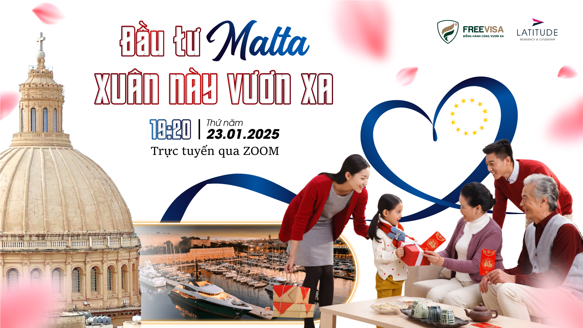 Tọa đàm Online đầu tư định cư Malta ngày 23/01/2025