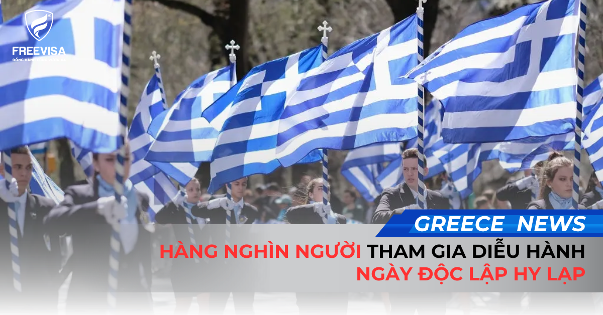 Hàng Nghìn Người Tham Gia Diễu Hành Ngày Độc lập Hy Lạp