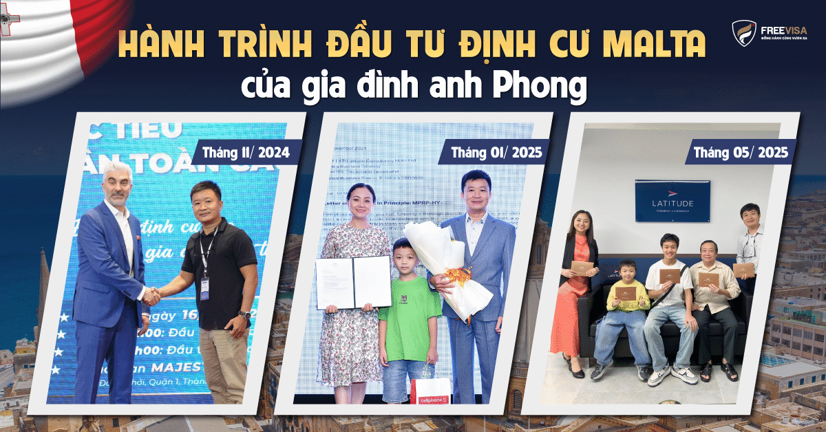 Hành trình đầu tư định cư Malta của gia đình anh Phong và chị Thúy