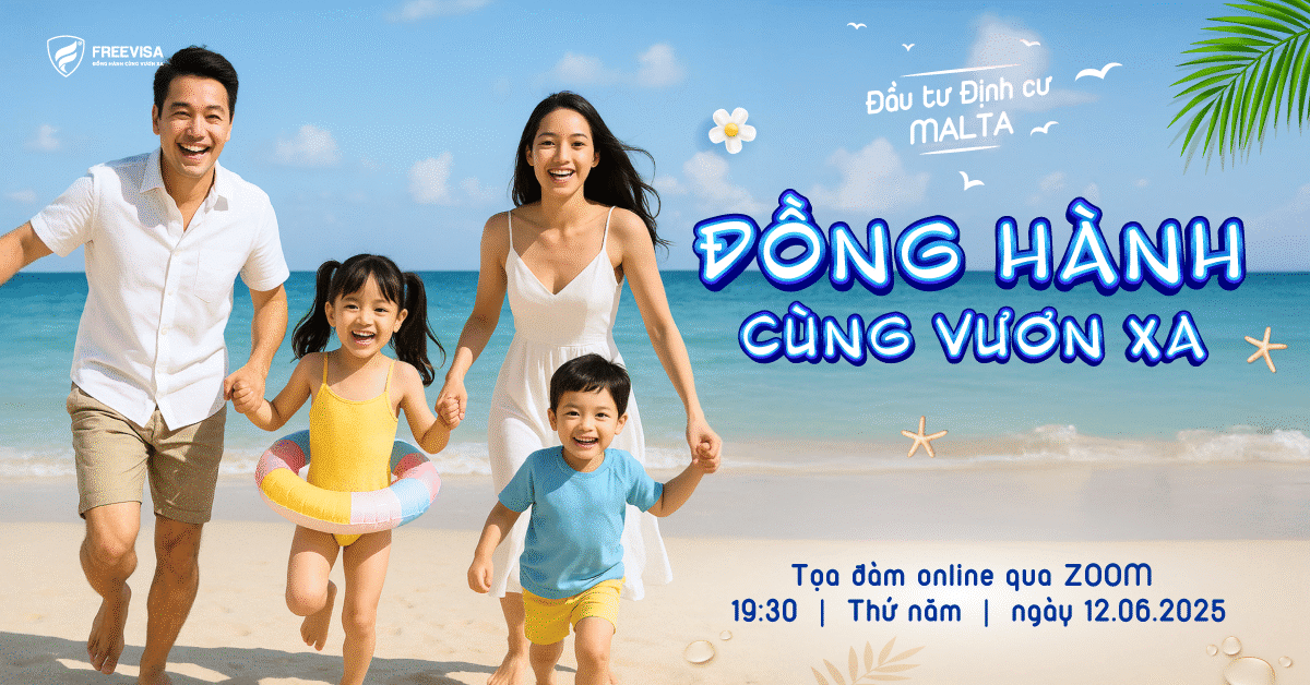 Tọa đàm online Đầu tư định cư Malta ngày 12/06/2025
