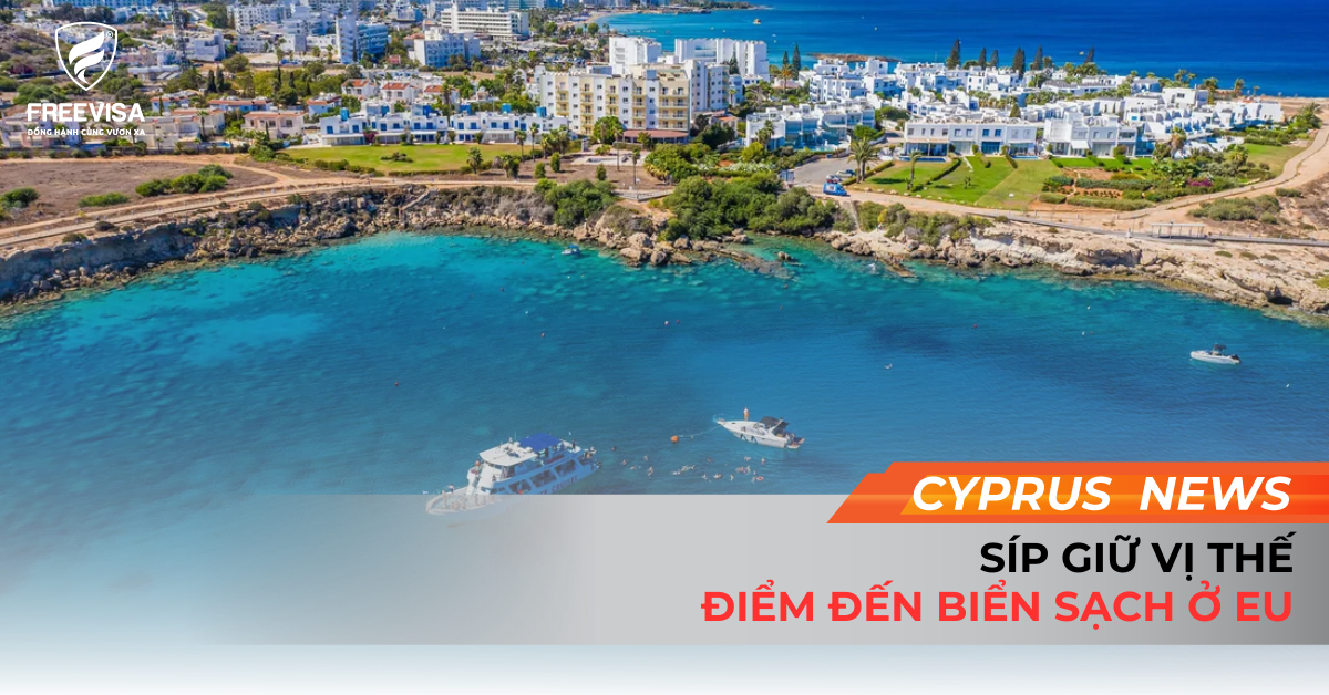 Síp Giữ Vị Thế Điểm Đến Biển Sạch Ở EU