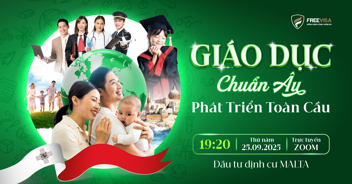 Tọa đàm đầu tư định cư Malta ngày 25/09/2025