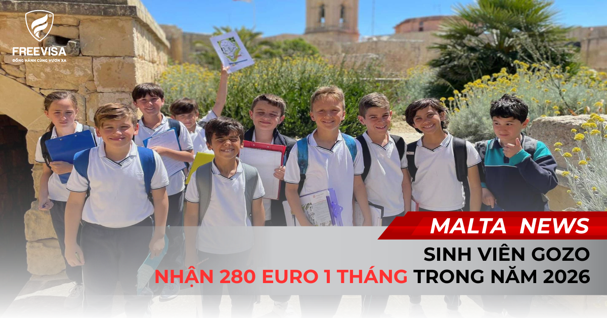 Sinh Viên Gozo Nhận 280 Euro 1 Tháng Trong Năm 2026