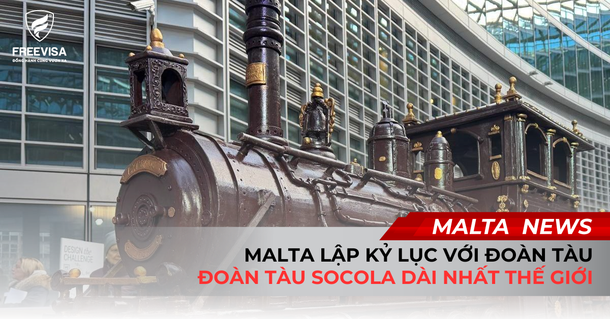 Malta Lập Kỷ Lục Với Đoàn Tàu Socola Dài Nhất Thế Giới