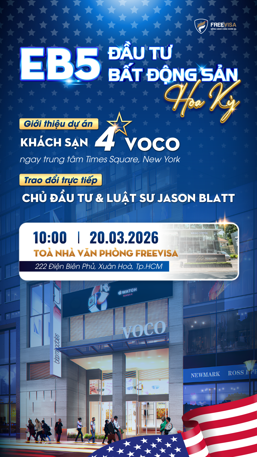 Tọa đàm đầu tư định cư Mỹ EB-5 ngày 20/03/2026
