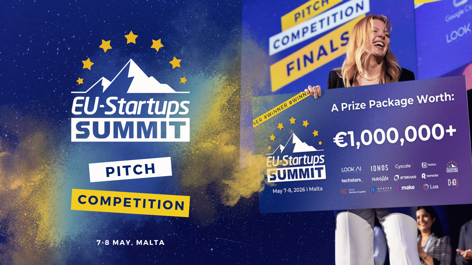 EU-Startups Summit 2026 Tại Malta với tổng giá trị giải thưởng được công bố lên tới 700.000 EUR đến hơn 1 triệu EUR