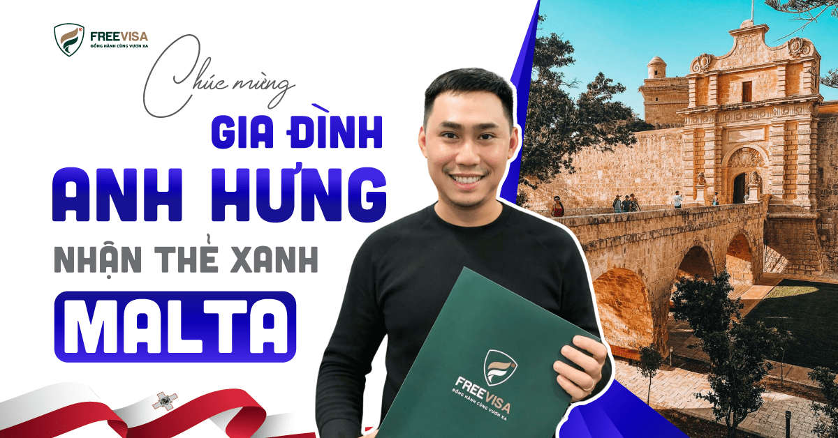 Chúc mừng gia đình Hưng đã nhận được thẻ thường trú nhân Malta