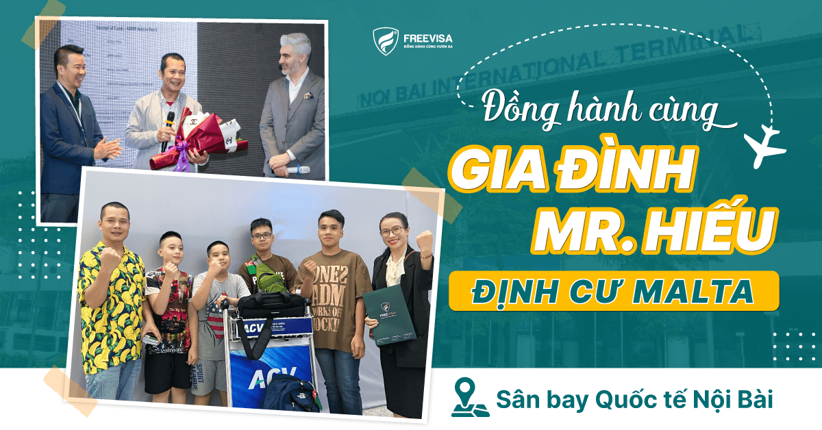 Tiễn gia đình anh Hiếu Hải Phòng định cư Malta