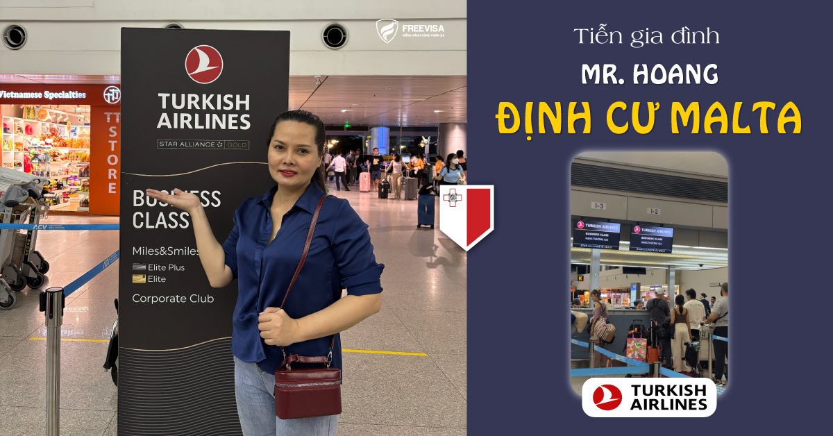 Đồng hành cùng gia đình Mr Hoang sang Malta định cư