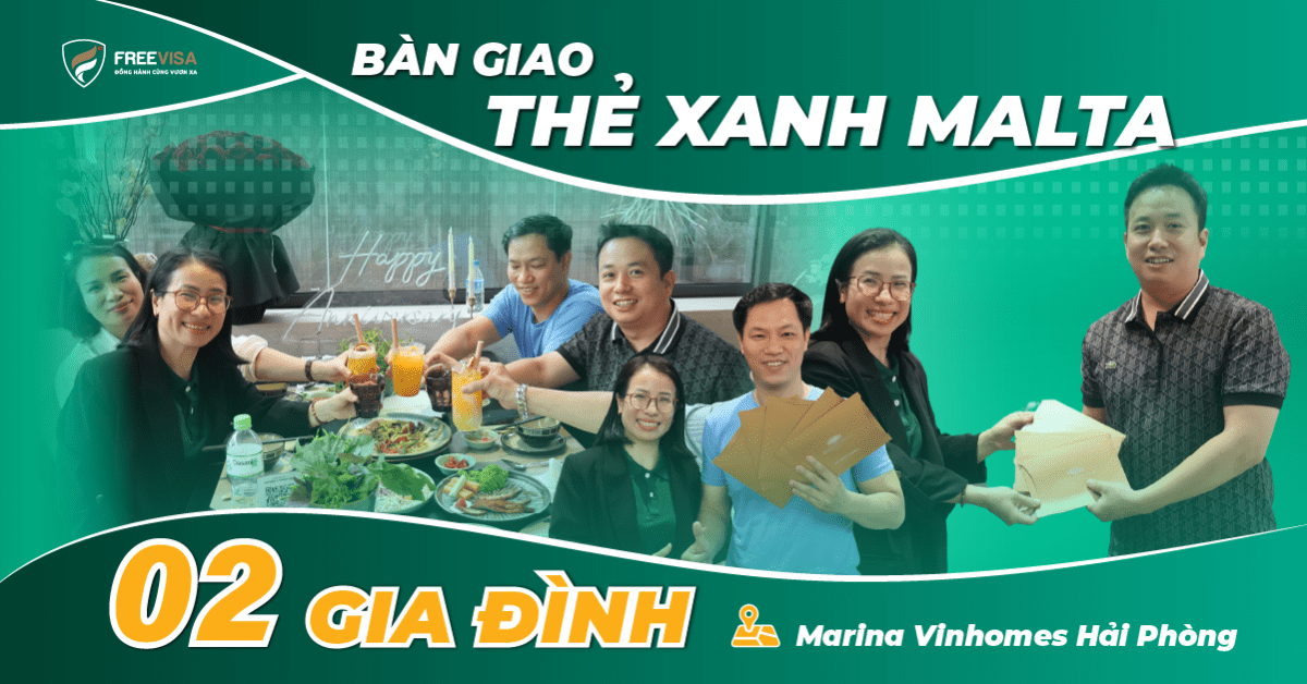 Bàn giao thẻ xanh Malta cho 2 gia đình tại Marina Vinhomes Hải Phòng