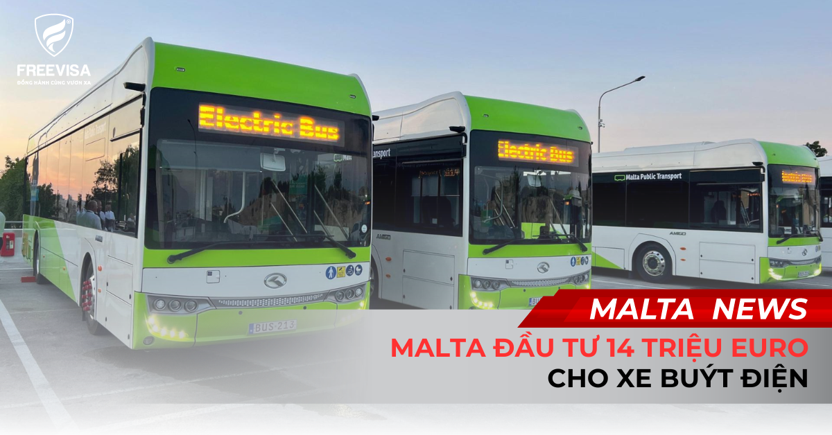 Malta Đầu Tư 14 Triệu Euro Cho Xe Buýt Điện