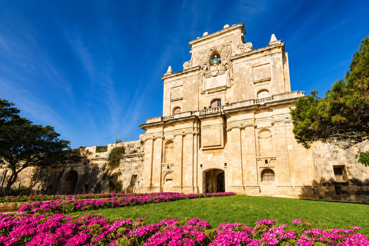 Notre Dame Gate - một trong những cổng thành lịch sử dẫn vào Cottonera Lines