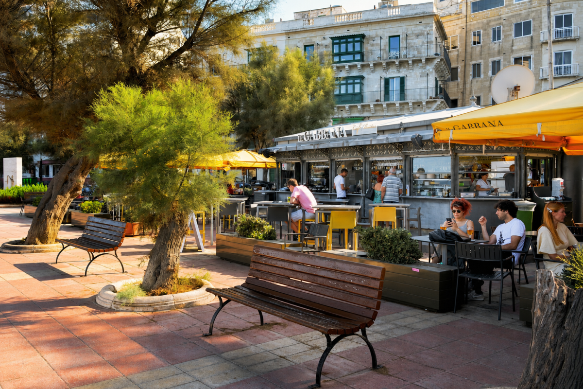 Góc thư giản tại Sliema
