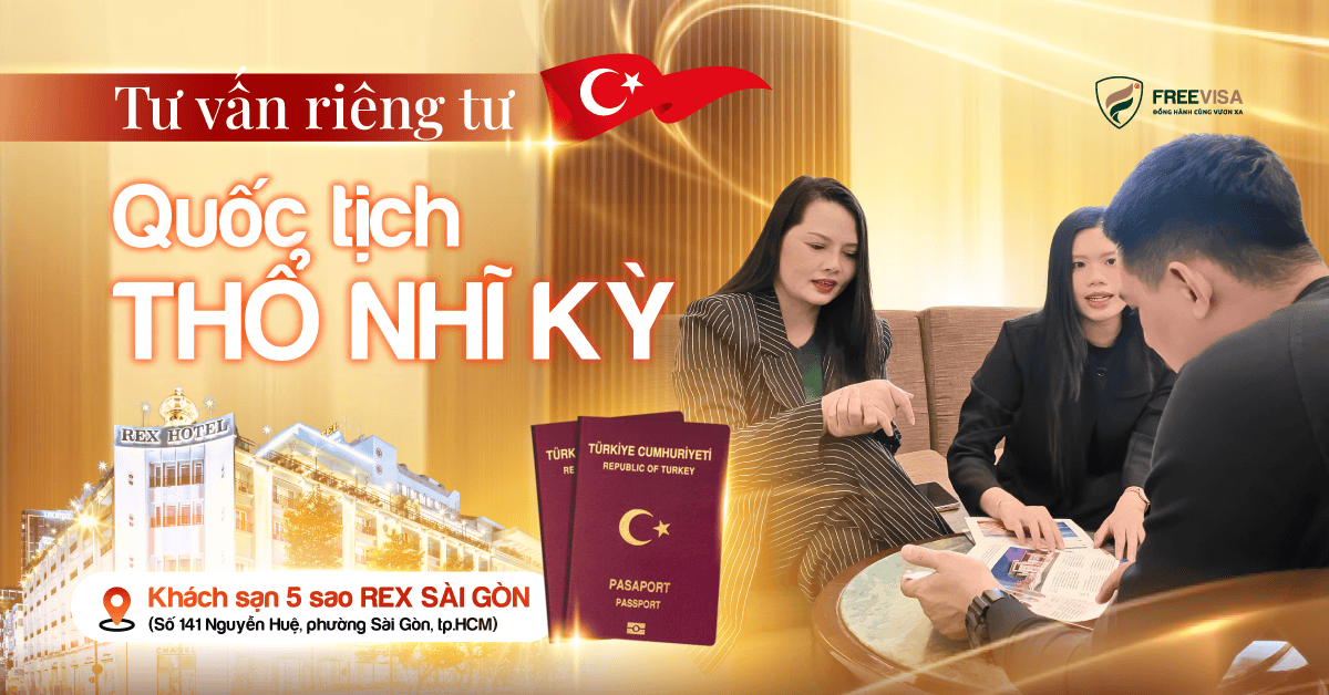 Tư vấn riêng tư quốc tịch Thổ Nhĩ Kỳ tại Hotel REX Saigon