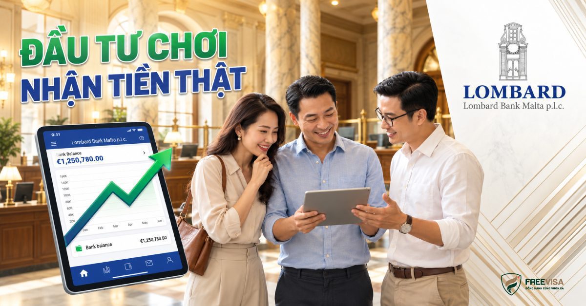 Đầu tư chơi nhận tiền thật từ Lombard Bank Malta