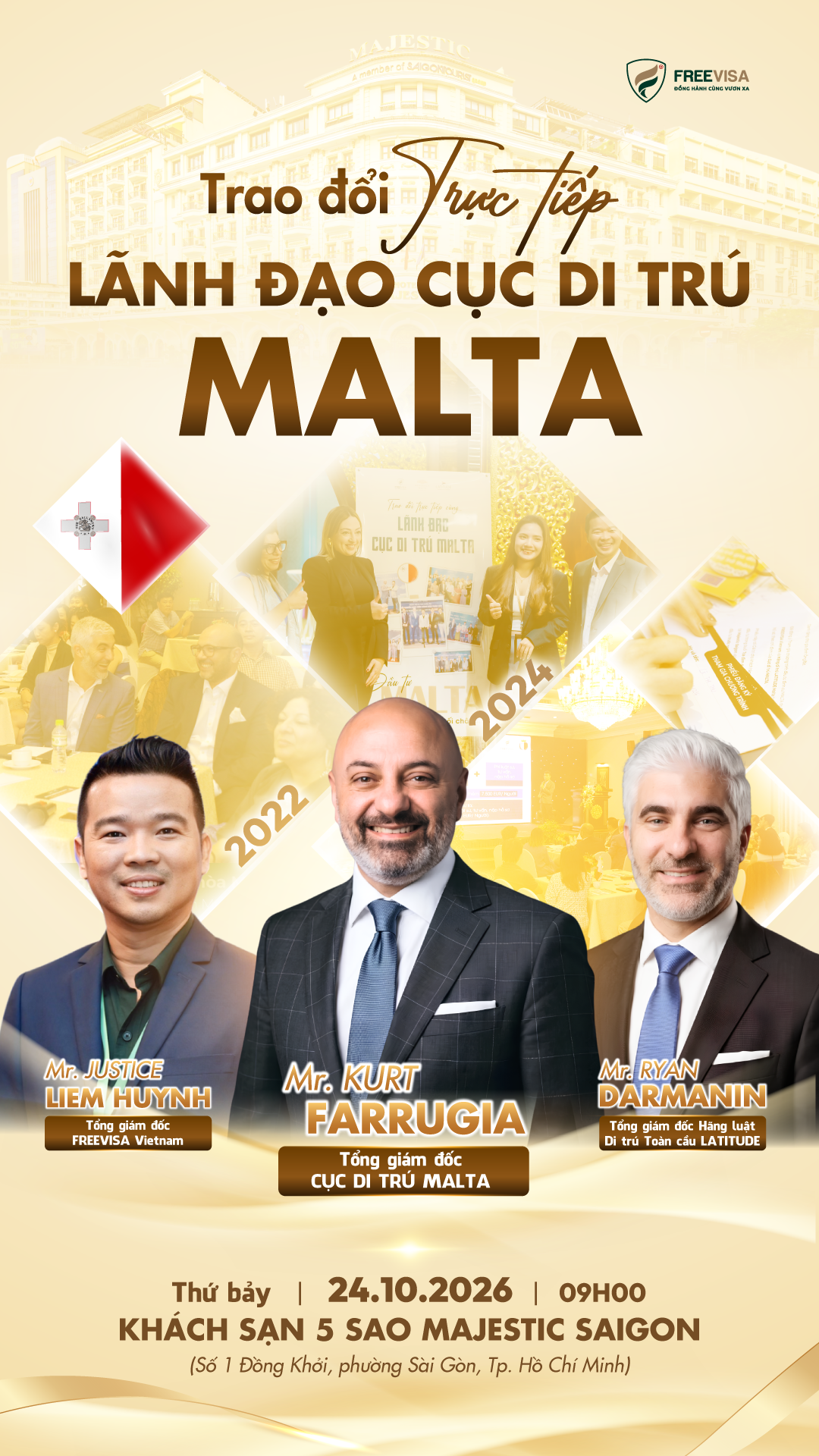 Tọa đàm đầu tư định cư Malta tại Majestic Saigon